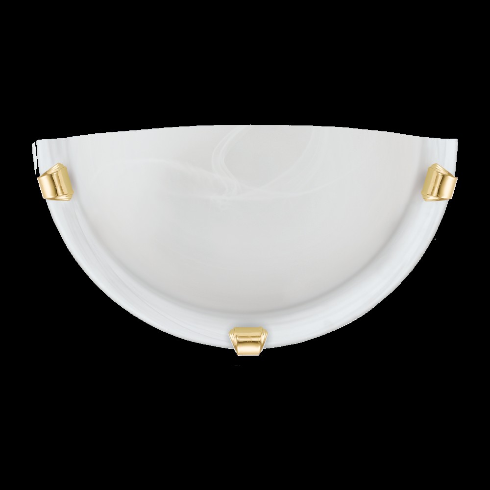 SALOME - APPLIQUE  1L X 60W E27  OTTONE+V. ALABAST   **FP**