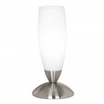 SLIM - LAMPADA TAVOLO CONO  1L X 40W E14  NICKEL +