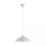 VETRO - SOSPENSIONE  1L X 100W E27  V.SERIGRAFATO   **FP**