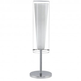 PINTO - LAMPADA TAVOLO  1L X 60W E27  CROMO + V.TR