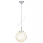 REBECCA - SOSPENSIONE Ø25CM 1L X 60W E27 NICKEL +   **FP**