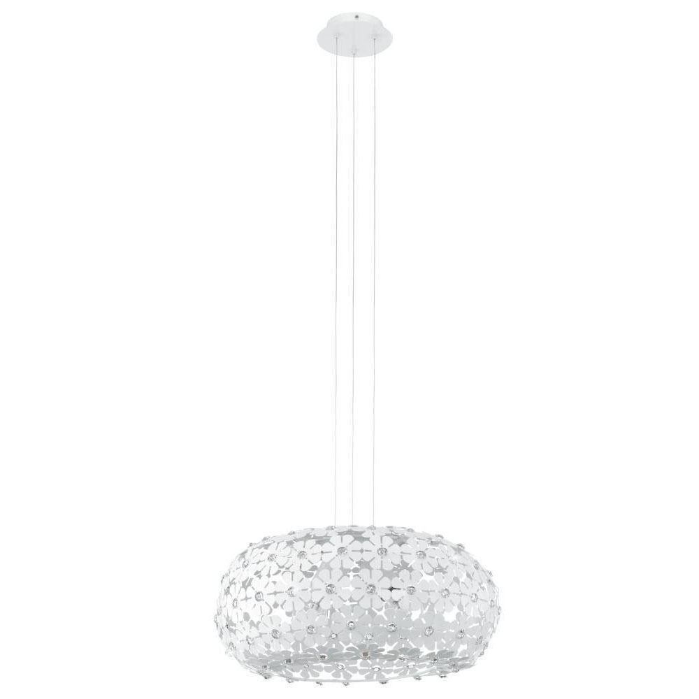 HANIFA - SOSPENSIONE 2L X 60W E27 ALLUMINIO/ACCIAI   **FP**