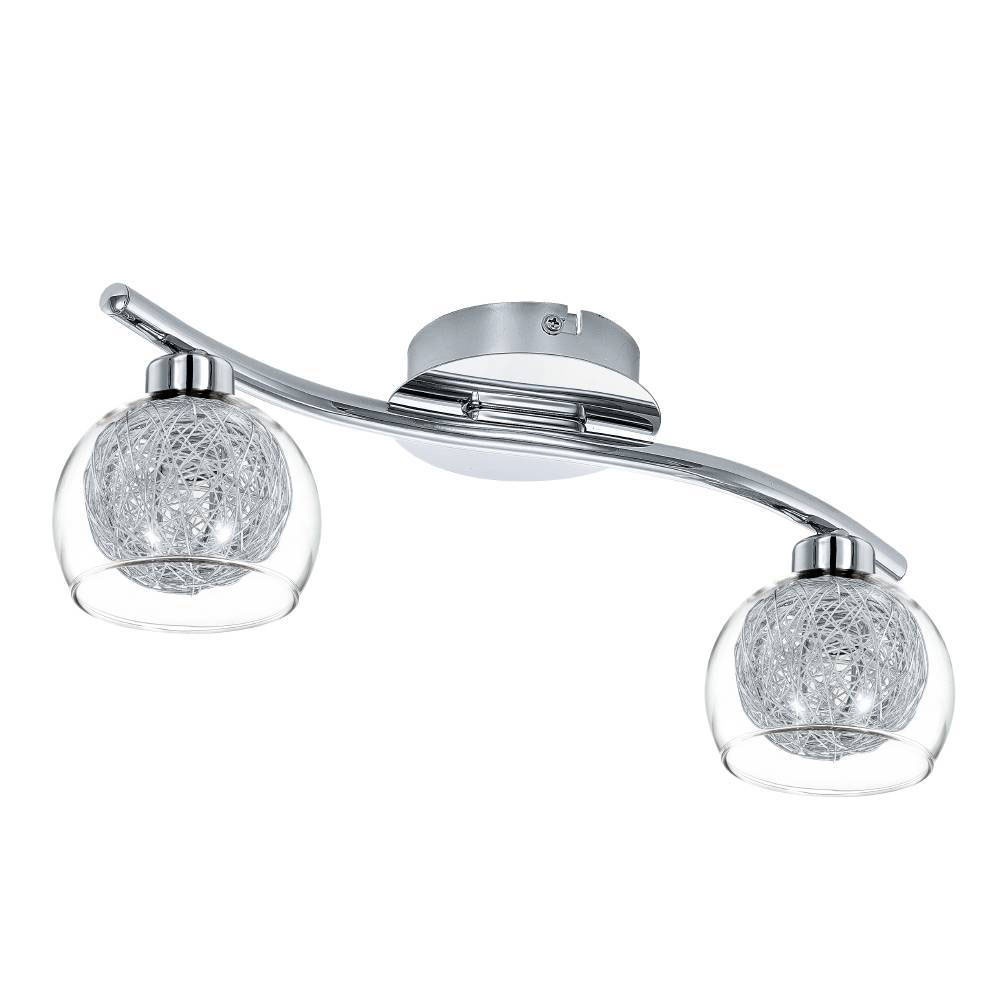 OVIEDO1 - ARCO 2 LUCI X 33W ECOG9 - CROMO + VETRO   **FP**
