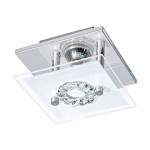 RONCATO - APPLIQUE/PLAFO 1L X 3W GU10 LED ACCIAIO   **FP**
