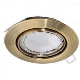 PENETO - FARETTO DA INCASSO 1L X 5W GU10-LED ACCIA   **FP**