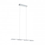 CARTAMA - SOSPENSIONE 4L X 4,5W LED ACCIAIO,PLASTICA CROMO/T