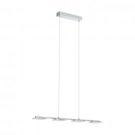 CARTAMA - SOSPENSIONE 4L X 4,5W LED ACCIAIO,PLASTICA CROMO/T