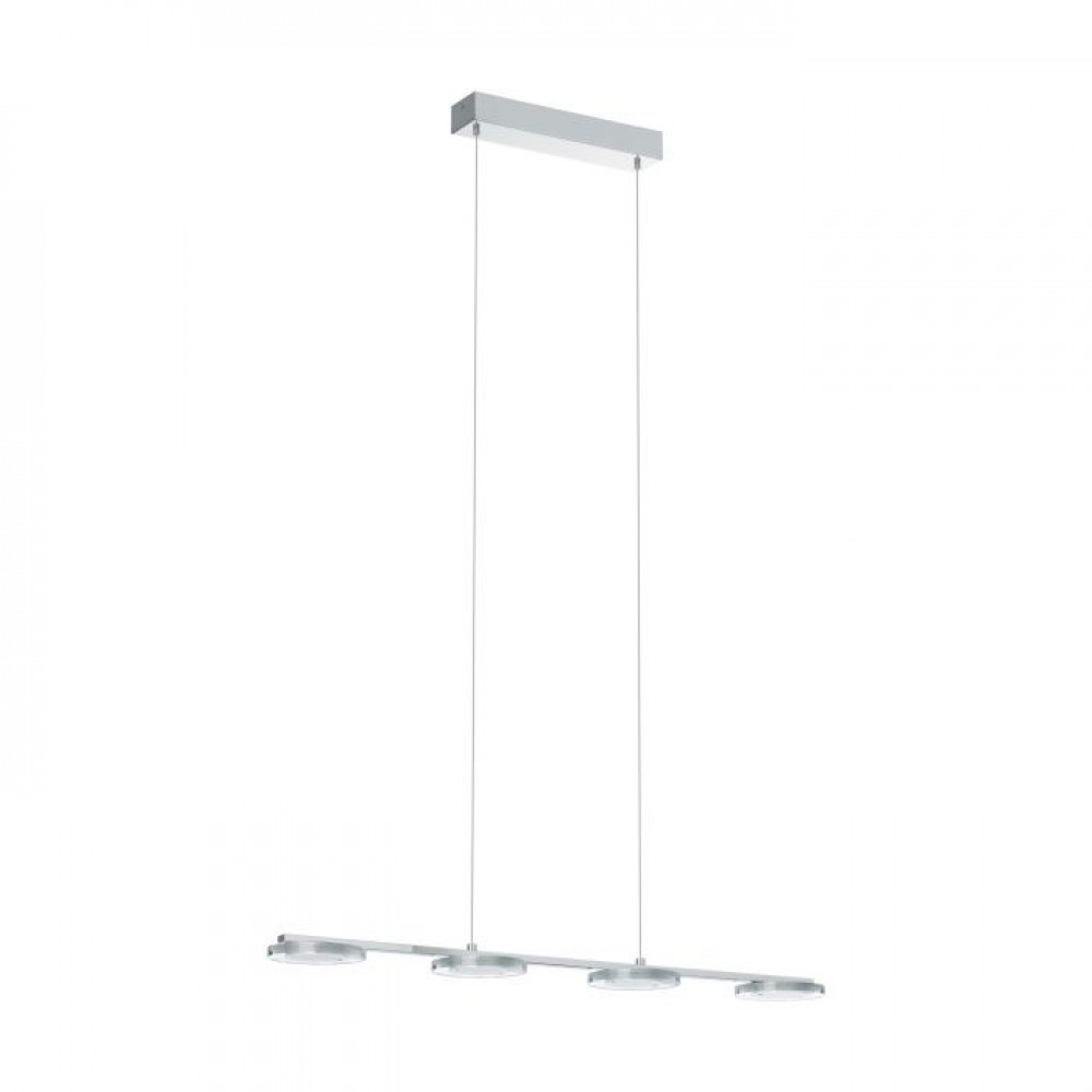 CARTAMA - SOSPENSIONE 4L X 4,5W LED ACCIAIO,PLASTICA CROMO/T