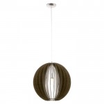 COSSANO - SOSPENSIONE Ø50CM 1X60W E27 ACCIAIO, NICKEL OPACO\