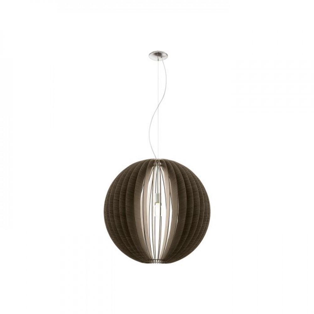 COSSANO - SOSPENSIONE Ø70CM 1X60W E27 ACCIAIO, NICKEL OPACO\