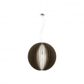 COSSANO - SOSPENSIONE Ø70CM 1X60W E27 ACCIAIO, NICKEL OPACO\