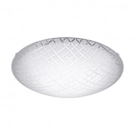 RICONTO 1 - PLAFONIERA Ø31,5CM 16W LED 3000K ACCIAIO, BIANCO