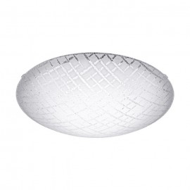 RICONTO 1 - PLAFONIERA Ø31,5CM 16W LED 3000K ACCIAIO, BIANCO