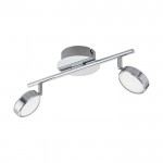 SALTO - ARCO 2LED X 5,4W ACCIAIO, CROMO + RESINA,