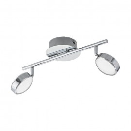SALTO - ARCO 2LED X 5,4W ACCIAIO, CROMO + RESINA,