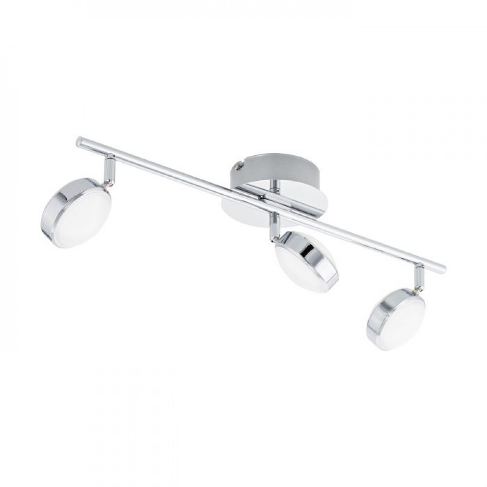 SALTO - ARCO 3LED X 5,4W ACCIAIO, CROMO + RESINA,