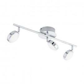 SALTO - ARCO 3LED X 5,4W ACCIAIO, CROMO + RESINA,