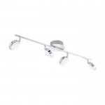 SALTO - ARCO 4LED X 5,4W ACCIAIO, CROMO + RESINA,