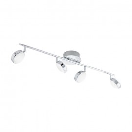 SALTO - ARCO 4LED X 5,4W ACCIAIO, CROMO + RESINA,