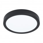 FUEVA 5 PLAFONE STRUTTURA METALLO NERO-DIFFUSORE P