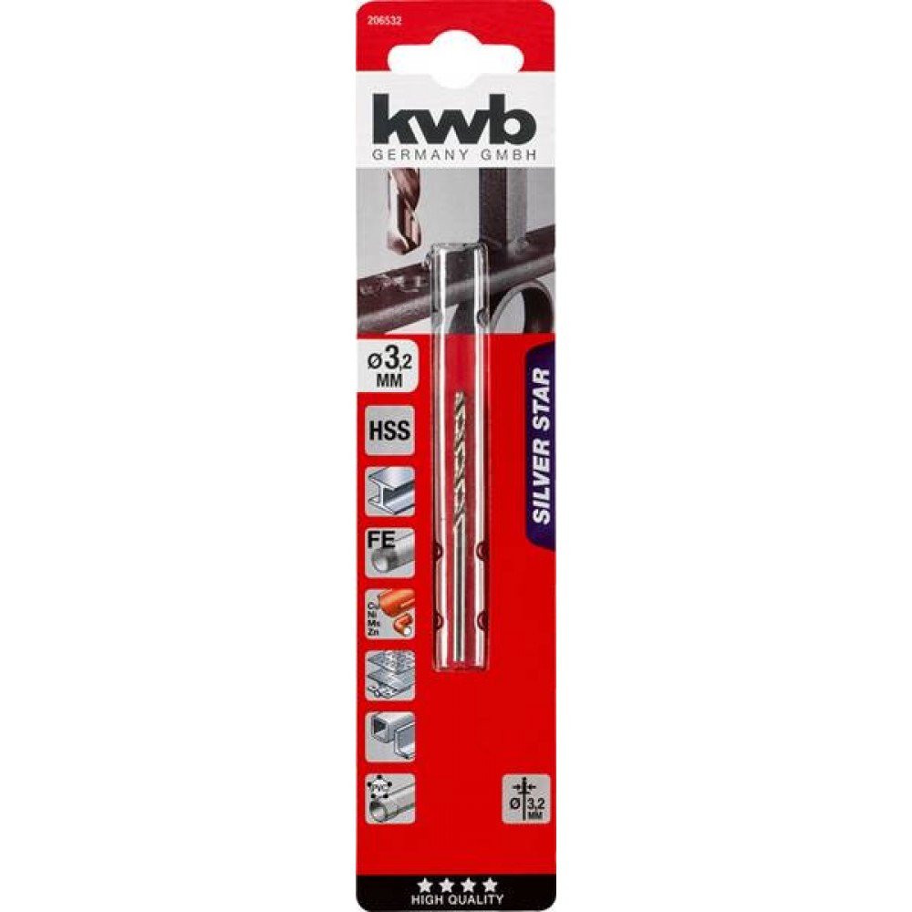 PUNTA PER ACCIAIO 3,2 MM  KWB
