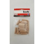 SPINE IN LEGNO SCANALATE -  SMUSSATE 30 PZ - Ø 10