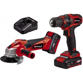TRAPANO AVVITATORE + SMERIGLIATRICE LITIO 18V