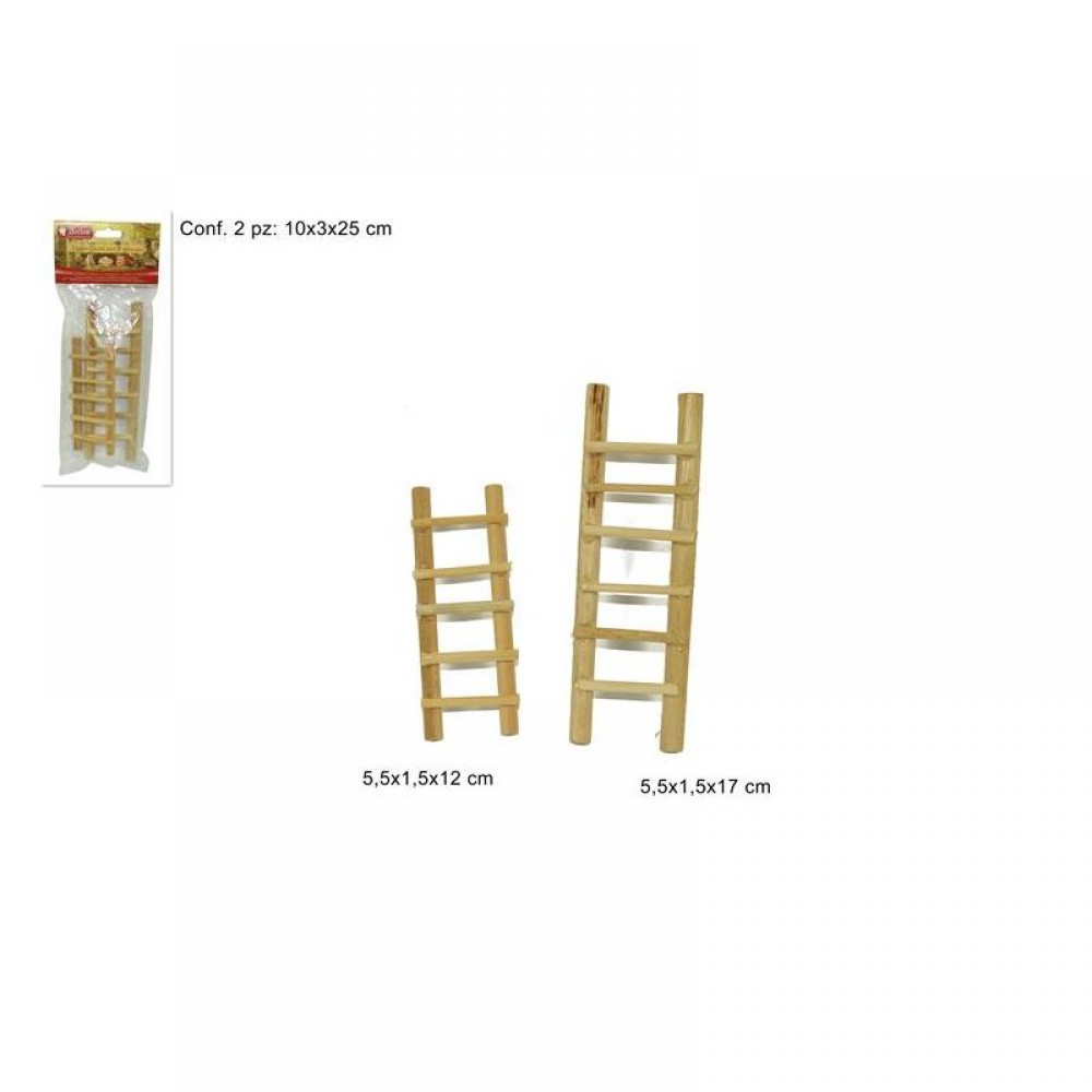 SCALA LEGNO CM.8 SET PZ.2 IN BLISTER