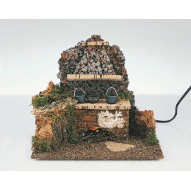 CUCINA C/FUOCO ELETTRICO CM.19X13X16 IN SC