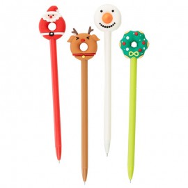 PENNA CM.19 CON DECORI NATALIZI ASSO RTITI IN DISPLAY