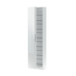 CRISTAL PORTASCARPE UN'ANTA BIANCA CON SPECCHIO CM 180X50X22