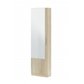 CRISTAL PORTASCARPE UN'ANTA ROVERE CON SPECCHIO CM 180X50X22