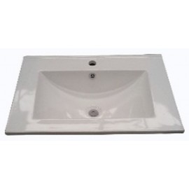 LAVABO IN CERAMICA BIANCO CM 60X45