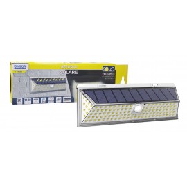 APPLIQUE AD ENERGIA SOLARE BIANCO 20W  4000K IP44 PANNELLO 5.5V-3W BATT. LIT. 2400mAh