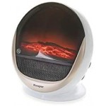 TERMOVENTILATORE EFFETTO CAMINO 1500 W BIANCO E OR