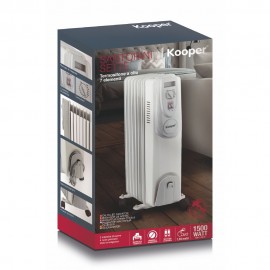 TERMOSIFONE AD OLIO 7 ELEMENTI L.37xP16xH64CM  POTENZA1500 W;
