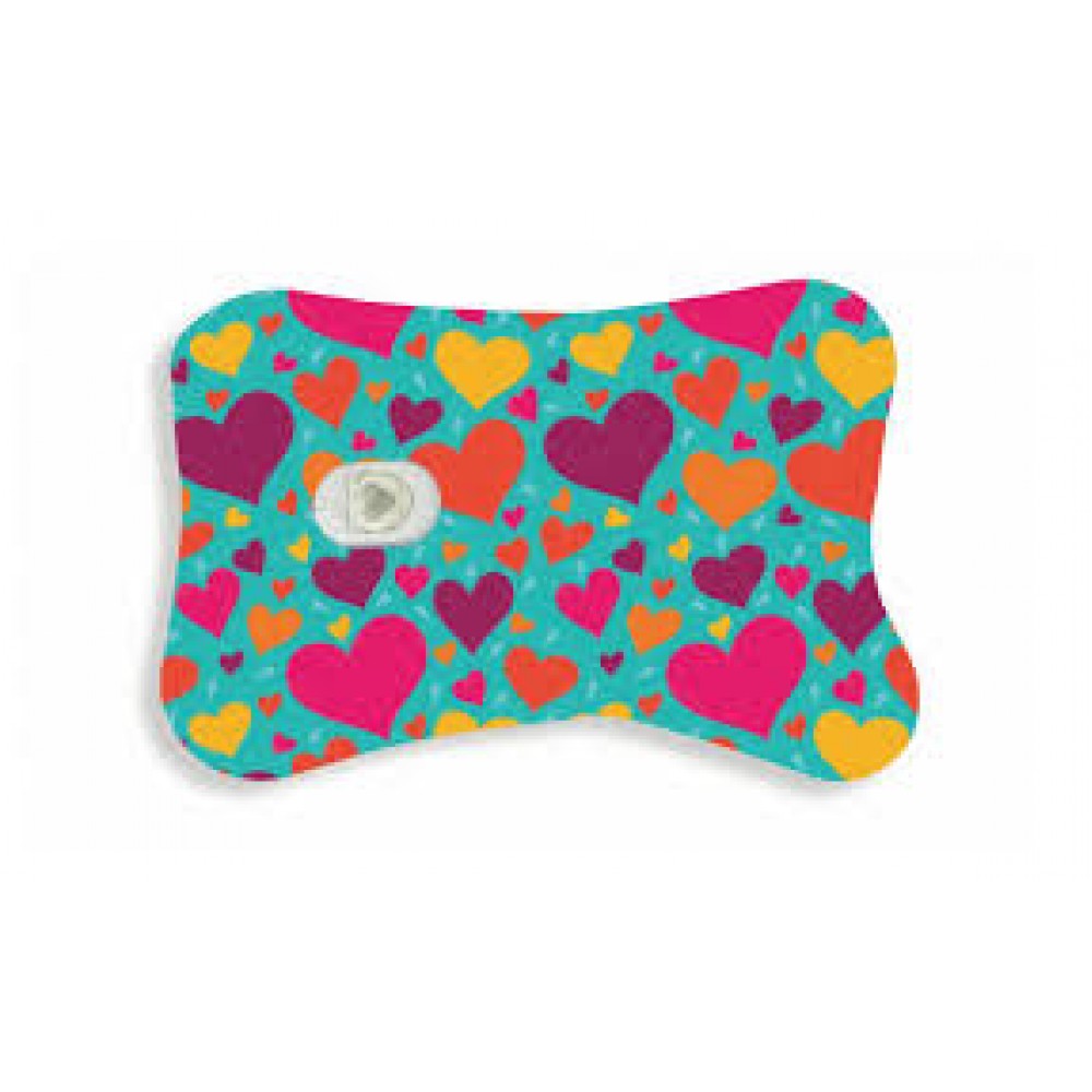 CUORI SFONDO AZZURRO  BORSA ACQUA CALDA   360 W 30