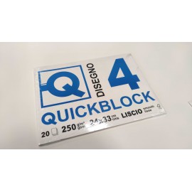 BLOCCO DISEGNO LISCIO Q4 QUICK 250g 24x33 20f