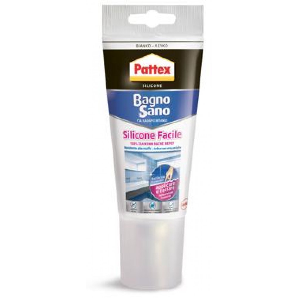 PATTEX SILICONE BAGNO SANO FACILE BIANCO 150 ML.