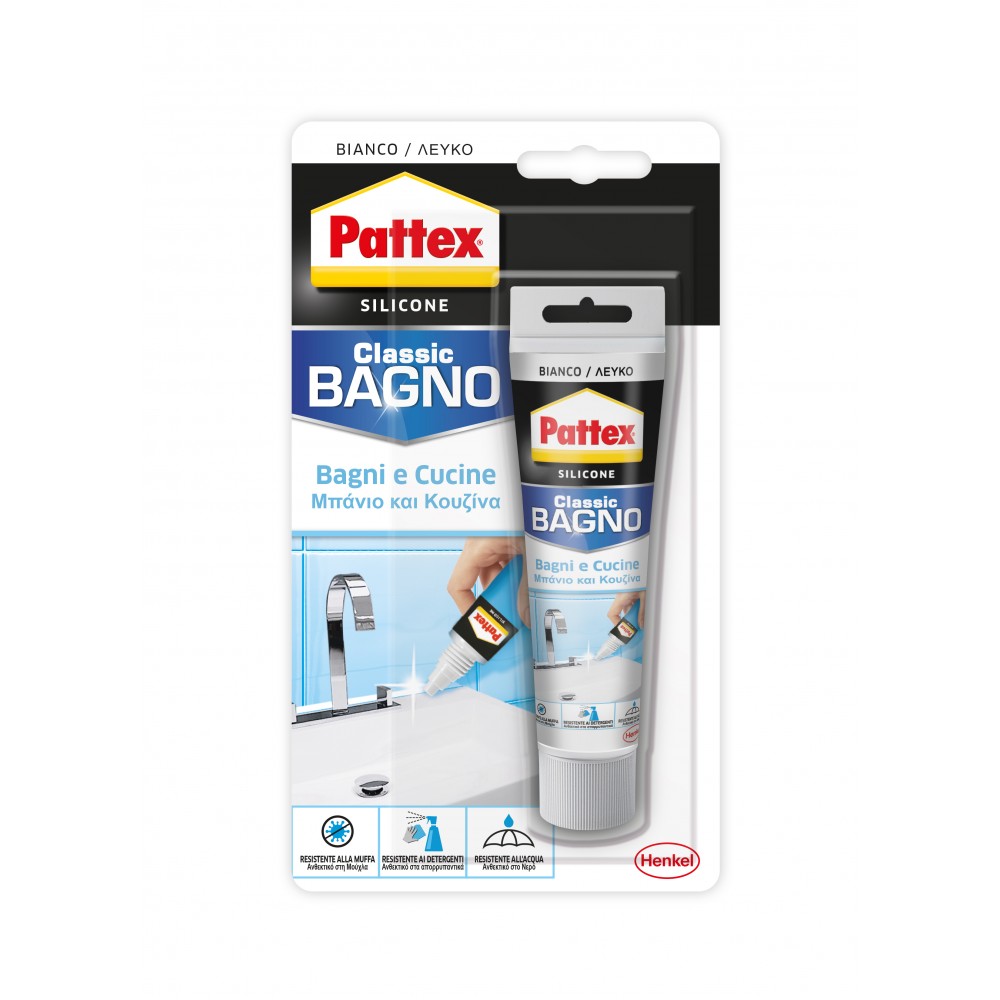 SILICONE PATTEX BAGNI E CUCINEBIANCO 60 ML