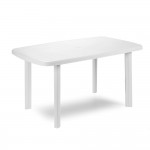 TAVOLO IN PPL FARO BIANCO OVALE CM.137x85xH.72