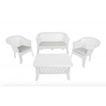 SET VERANDA BIANCO SESENZA CUSCINI