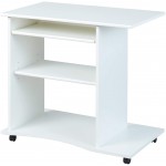 SCRIVANIA PORTA  PC BIANCA  CM L.80 X P.50 X H.75