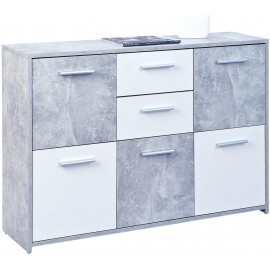 MOBILE LUNGO FLAVIUS GRIGIO/BIANCO CM H.77 L.115 P.30