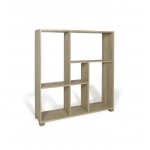 LIBRERIA IN LEGNO CON PIEDINI COL. ROVERE L.80 X P.24 X H.83.5