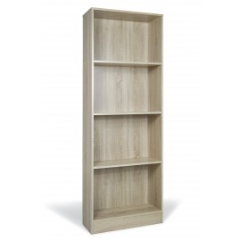 LIBRERIA IN LEGNO MELAMINICO ROVERE 60X24X170