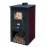 STUFA A LEGNA BORDEAUX PALLADE Kw10,7 CM 50x41x86h
