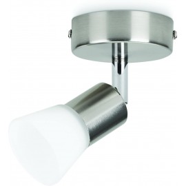 DECAGON FARETTO SINGOLO NICKEL IN METALLO 1 LUCE