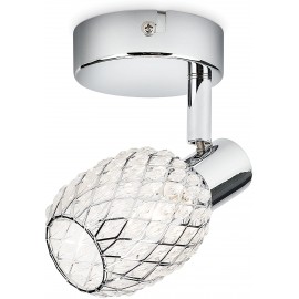 DELTOID - FARETTO SINGOLO CROMO SENZA LAMPADINA
