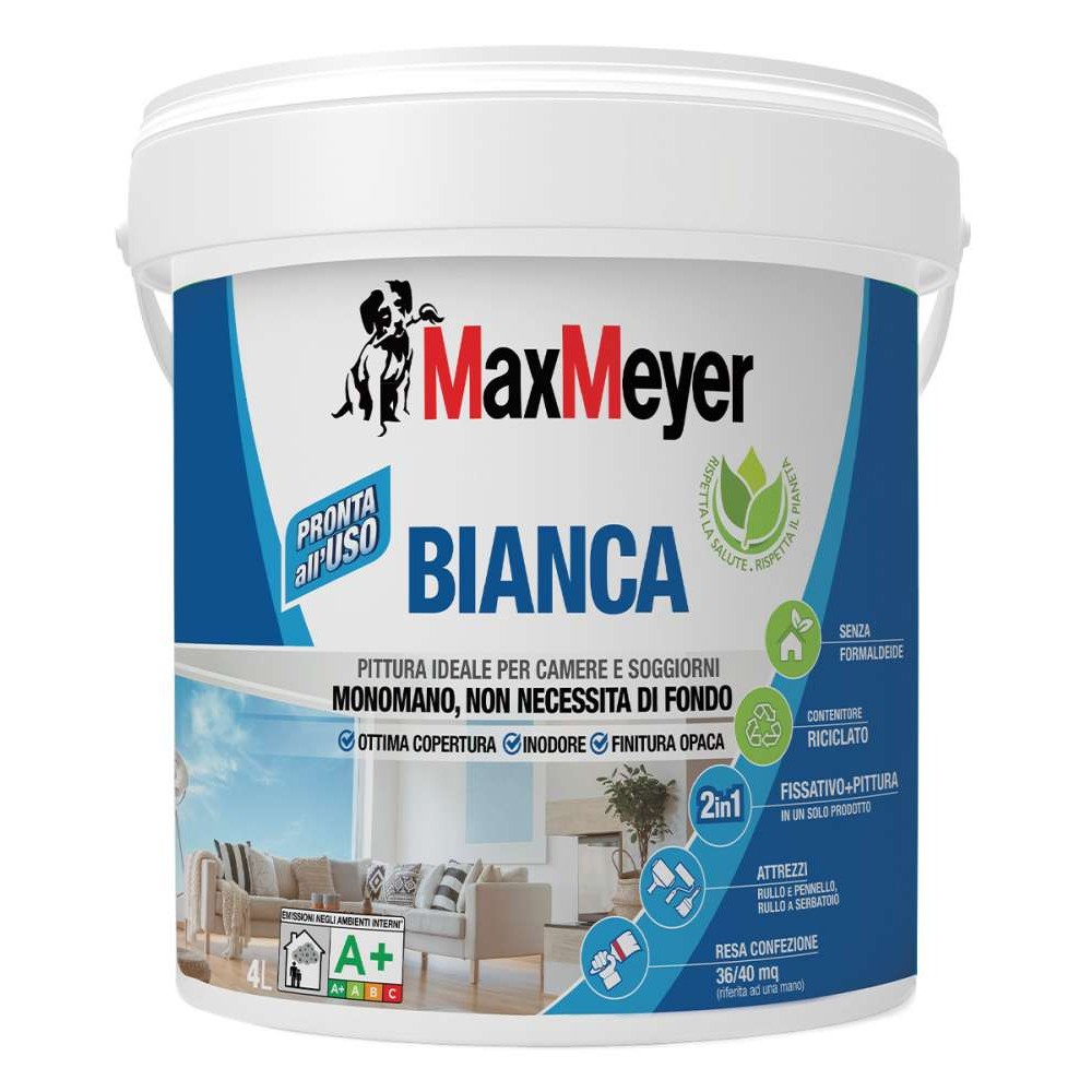 PITTURA BIANCA MONOMANO 4 LT